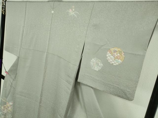 平和屋着物▽極上 洗える最高級着物 ＜英＞はなぶさ謹製 訪問着 単衣 雪輪花文 金彩 たとう紙付き 逸品 DZAA9361kh5