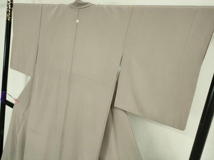 平和屋着物■極上　洗える最高級着物　＜英＞はなぶさ謹製　色無地　薄柿色　たとう紙付き　逸品　DZAA9363kh5