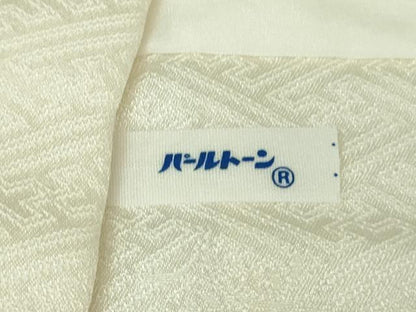 平和屋本店■極上　男性　訪問着　手描き　孔雀　白鷺　小鳥　象牙色地　逸品　DZAA9383kh5