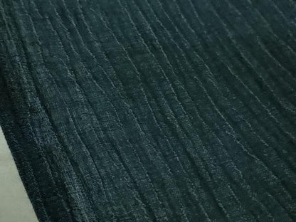 平和屋着物＊極上 夏物 男性 上布 麻 色無地 濃藍色 逸品 DZAA9385kh5