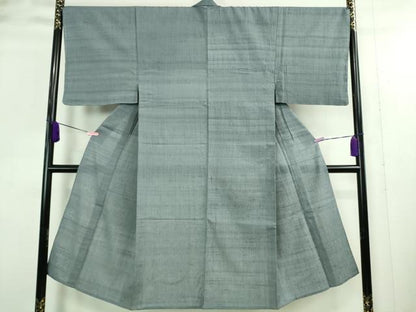 平和屋着物▽極上 男性 紬 単衣 色無地 薄花色 逸品 未使用 DZAA9386kh5