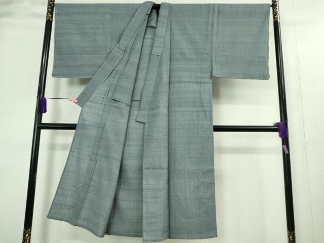 平和屋着物▽極上 男性 紬 単衣 色無地 薄花色 逸品 未使用 DZAA9386kh5