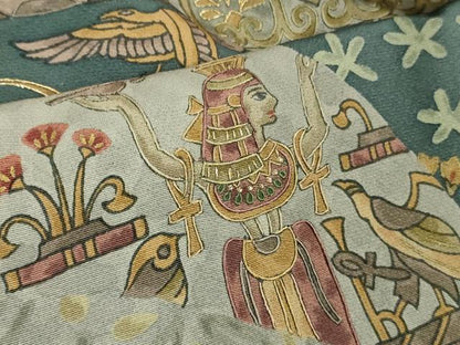 平和屋本店■極上　中国三大刺繍　スワトウ刺繍　汕頭刺繍　相良刺繍　訪問着　古代人物壁画文様　金糸　ロング丈　逸品　DZAA9410kh5