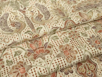平和屋本店■極上　中国三大刺繍　スワトウ刺繍　汕頭刺繍　訪問着　樹下双鳥更紗花文　逸品　DZAA9411kh5