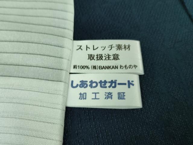 平和屋着物＊極上 夏物 小紋 紗 花唐草地紋 褐返色地 暈し染め 逸品 DZAA9426kh5