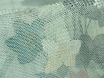 平和屋本店▽極上 中国三大刺繍 スワトウ刺繍 汕頭刺繍 訪問着 無双 紗袷 紗×紗 手描き 秋草文 暈し染め 逸品 DZAA9443kh5