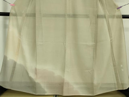 平和屋着物＊極上 夏物 訪問着 絽 菊染 雪輪 暈し染め 砂色地 逸品 DZAA9445kh5
