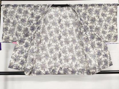 平和屋着物▽極上 道行コート スリーシーズン 塵除け レース 紗 草花文 逸品 DZAA9449kh5
