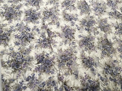 平和屋着物▽極上 道行コート スリーシーズン 塵除け レース 紗 草花文 逸品 DZAA9449kh5