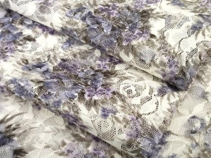 平和屋着物▽極上 道行コート スリーシーズン 塵除け レース 紗 草花文 逸品 DZAA9449kh5