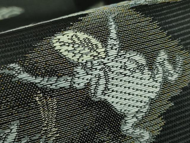 平和屋着物＊極上 夏物 九寸名古屋帯 鳥獣戯画 金銀糸 黒地 逸品 新品 DZAA9464kh5