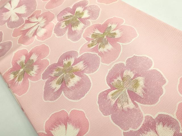 平和屋着物＊極上 夏物 絽塩瀬 全通柄袋帯 舞花文 金銀彩 逸品 DZAA9484kh5