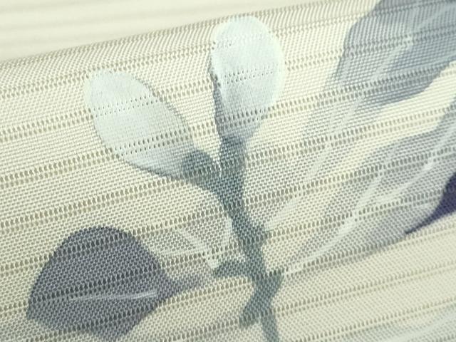 平和屋着物＊極上 夏物 下川響 絽塩瀬 九寸名古屋帯 手描き 花のひびき 金彩 逸品 DZAA9486kh5