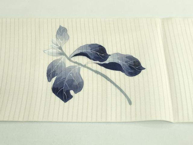 平和屋着物＊極上 夏物 下川響 絽塩瀬 九寸名古屋帯 手描き 花のひびき 金彩 逸品 DZAA9486kh5
