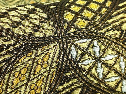 平和屋着物●極上 創業280年 誉田屋源兵衛 六通柄袋帯 スリーシーズン帯 七宝文 金銀糸 さが美扱い 逸品 DZAA9491kh5