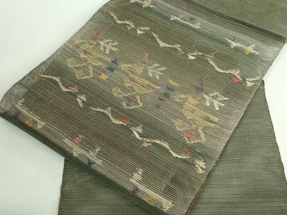 平和屋着物＊極上 夏物 1854年創業 帯屋捨松 八寸名古屋帯 コプト文様 逸品 DZAA9495kh5