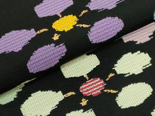 平和屋本店■最高級　龍村平蔵製　太鼓柄　本袋帯　絲入利休裂　黒地　金糸　逸品　DZAA9499kh5