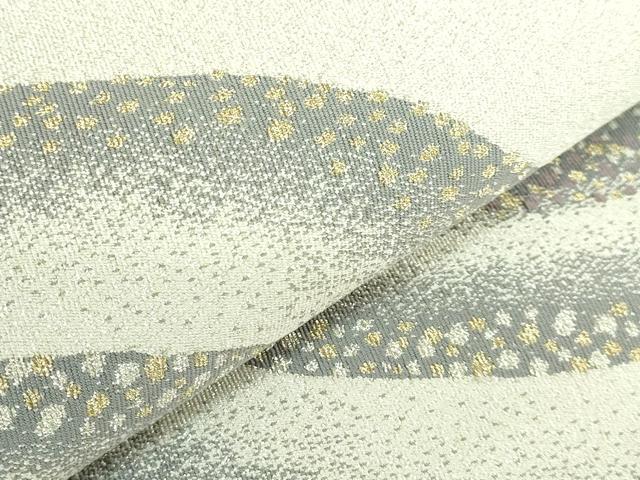 平和屋着物●極上 名門 浅田綴 爪掻き本綴れ 八寸名古屋帯 彩円 金銀糸 逸品 DZAA9523kh5