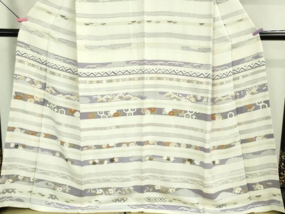 平和屋本店■極上　創業460年・千總　訪問着　駒刺繍　吉祥花松文　象牙色地　金彩　逸品　DZAA9553kh5