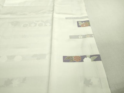 平和屋本店■極上　創業460年・千總　訪問着　駒刺繍　吉祥花松文　象牙色地　金彩　逸品　DZAA9553kh5