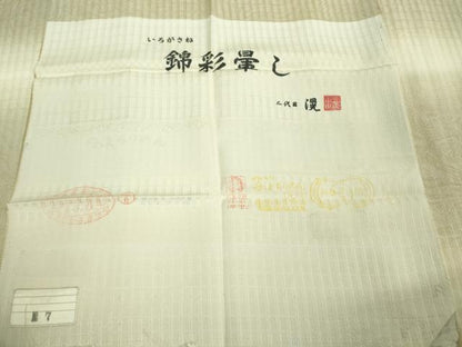平和屋着物▽極上 二代目 滉 小紋 単衣 いろがさね 錦彩ぼかし 暈し染め さが美扱い 反端付き 逸品 DZAA9557kh5