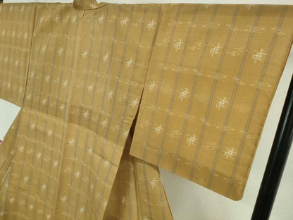平和屋本店■極上　夏物　本場琉球絣　手おり　草木染　大城誠光・作　証紙付き　逸品　未使用　DZAA9559kh5