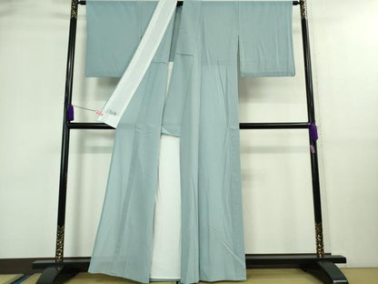 平和屋着物＊極上 夏物 洗える最高級着物 ＜英＞はなぶさ謹製 色無地 絽縮緬 秘色色 逸品 DZAA9560kh5