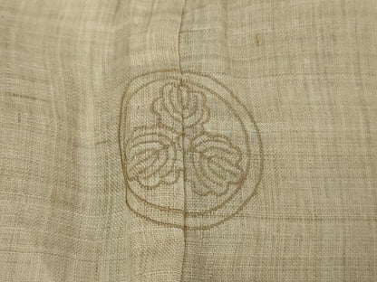 平和屋本店＊極上 夏物 男性 紬屋吉平 上布 麻 たとう紙・残布付き 逸品 DZAA9570kh5