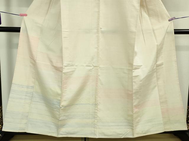 平和屋着物▽極上 紅花紬 米沢 訪問着 単衣 逸品 DZAA9576kh5