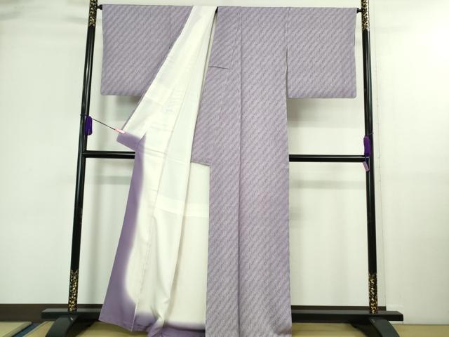 平和屋着物●極上　加賀友禅の型染　板場友禅　坂口幸市　加賀小紋　松葉文　逸品　DZAA9580kh5