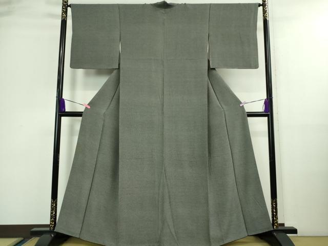 平和屋着物●極上　伝統工芸士　砂川健一　江戸小紋　行儀　黒×白　小田急百貨店扱い　逸品　DZAA9581kh5