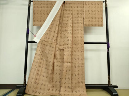 平和屋着物＊極上 夏物 紗紬 琉球絣文様 逸品 DZAA9585kh5