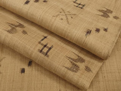 平和屋着物＊極上 夏物 紗紬 琉球絣文様 逸品 DZAA9585kh5