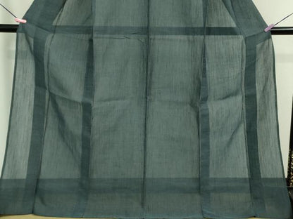 平和屋着物＊極上 夏物 本場小千谷ちぢみ 麻 色無地 薄花色 逸品 DZAA9595kh5