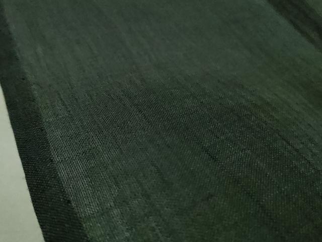 平和屋着物＊極上 夏物 男性 本場小千谷ちぢみ 麻 色無地 蝉色 逸品 DZAA9598kh5