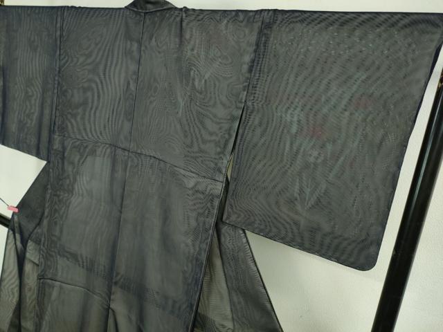 平和屋着物▽極上 訪問着 無双 紗袷 紗×紗 草花文 濃藍色地 銀彩 逸品 未使用 DZAA9609kh5