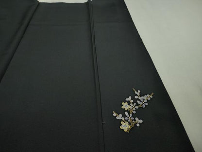 平和屋着物■極上　本加賀友禅作家　宮野勇造　訪問着　蓑亀　鶴　青褐色地　逸品　DZAA9611kh5
