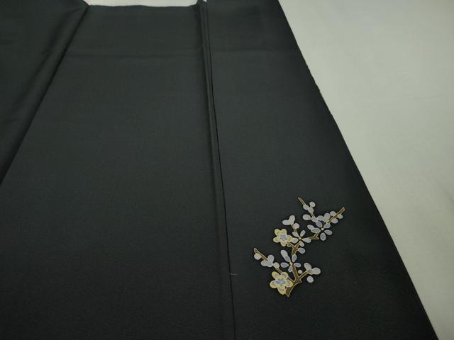 平和屋着物■極上　本加賀友禅作家　宮野勇造　訪問着　蓑亀　鶴　青褐色地　逸品　DZAA9611kh5