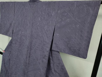 平和屋着物■極上　中国三大刺繍　スワトウ刺繍　汕頭・相良刺繍　総刺繍　訪問着　花唐草文　竜胆色地　逸品　未使用　DZAA9612kh5