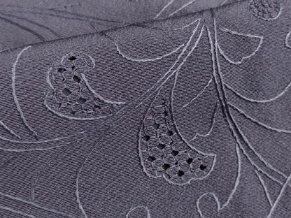 平和屋着物■極上　中国三大刺繍　スワトウ刺繍　汕頭・相良刺繍　総刺繍　訪問着　花唐草文　竜胆色地　逸品　未使用　DZAA9612kh5