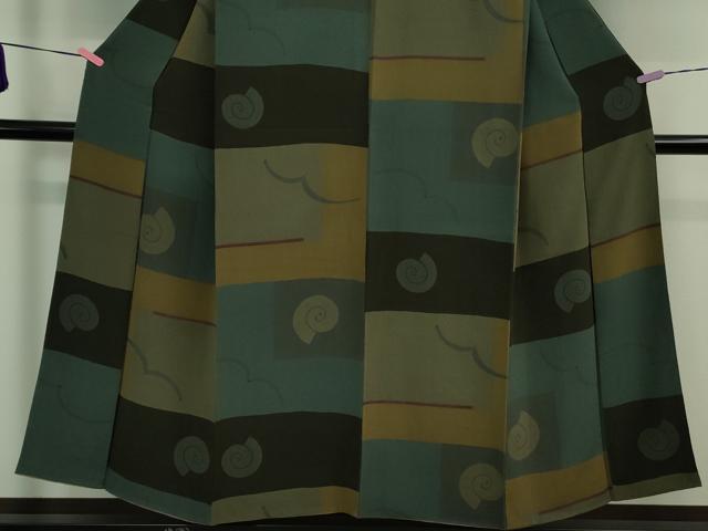 平和屋着物■極上　Maru　Factory　丸山正　小紋　鬼しぼ縮緬　逸品　DZAA9613kh5