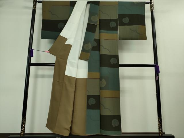 平和屋着物■極上　Maru　Factory　丸山正　小紋　鬼しぼ縮緬　逸品　DZAA9613kh5