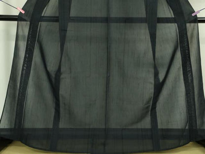 平和屋着物＊極上　夏物　結城紬　夏結城　手おり　翠紗　本場眞綿結城紬織　濃紺地　証紙付き　逸品　未使用　DZAA9615kh5