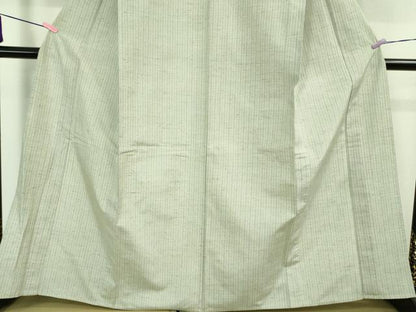 平和屋着物▽極上 ぜんまい紬 単衣 間道 逸品 DZAA9625kh5
