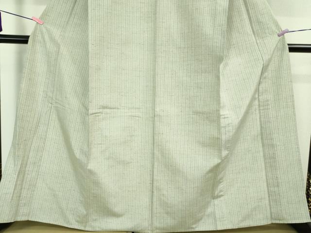 平和屋着物▽極上 ぜんまい紬 単衣 間道 逸品 DZAA9625kh5