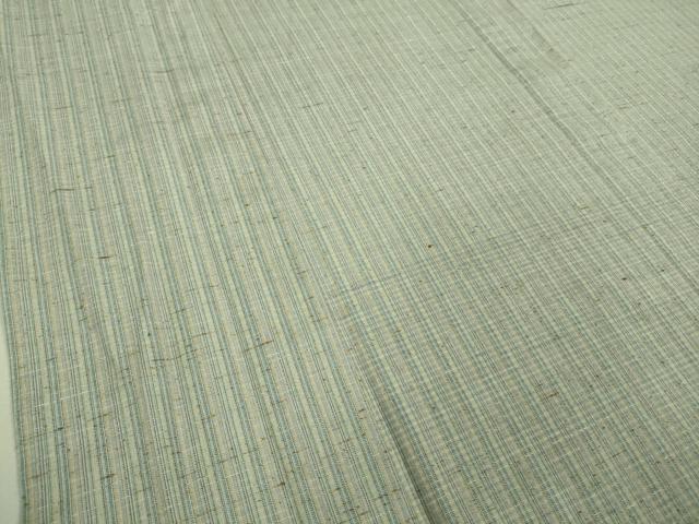 平和屋着物▽極上 ぜんまい紬 単衣 間道 逸品 DZAA9625kh5