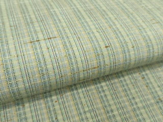 平和屋着物▽極上 ぜんまい紬 単衣 間道 逸品 DZAA9625kh5