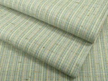 平和屋着物▽極上 ぜんまい紬 単衣 間道 逸品 DZAA9625kh5