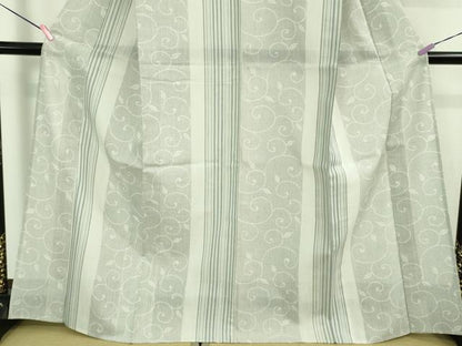 平和屋着物＊極上 夏物 本塩沢 夏塩沢 110亀甲 唐草 間道 逸品 未使用 DZAA9626kh5