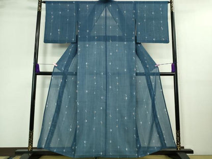 平和屋着物＊極上 夏物 洗える最高級着物 ＜英＞はなぶさ謹製 小紋 絣文様 逸品 DZAA9640kh5